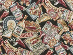 Salsa Southwestern Tex-Mex fabric with tequila and chili peppers