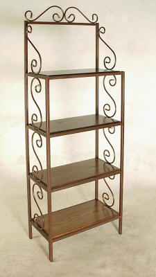 T24R wrought iron bakers rack