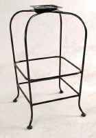 Swivel bar stool base without seat