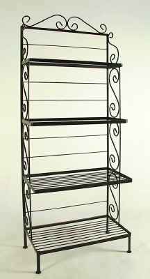 36 Inch wrought iron bakers rack