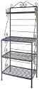 microwave style wrought iron bakers rack