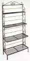 36 inch graduated shelf wrought iron rack