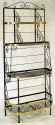 36 Inch wrought iron bakers rack