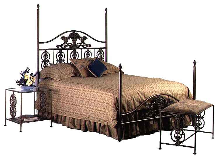 Grace Wrought Iron Beds Headboards, Wrought Iron Twin Headboard And Frame