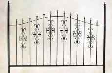 Gothic gate metal headboard