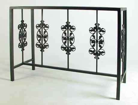 Wrought Iron Buffet Table With Glass Top