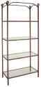 Store fixture with tempered glass shelves