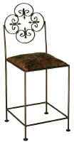 forge Iron Back Bar Stool