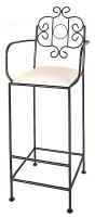 French Wrought Iron Bar Stool