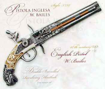 Double Barrel English Pistol