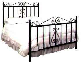 French traditional wrought iron bed