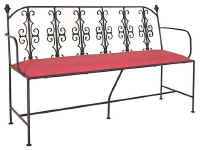 Large Wrought Iron Bench