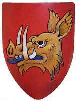 Boar medieval shield