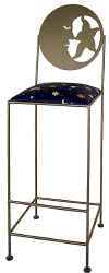 Moon wrought iron bar stool