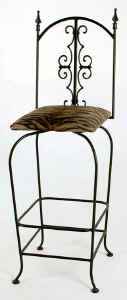 Gothic swivel bar stool