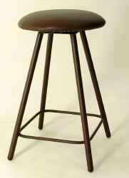 Backless swivel kitchen counter stool
