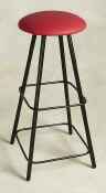 Extra Tall Wrought Iron Swivel Stool