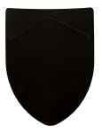 Plain medieval shield back