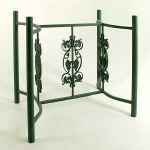 Medium wrought iron table base - Grapes