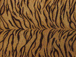Tiger chenile gold and black fabric