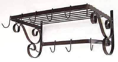 Wall Mount Pot Racks w/ Bar